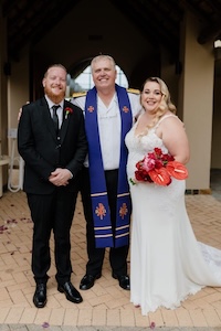 Wedding ceremony by Dr. Gerrit Rademeyer in Kommetjie