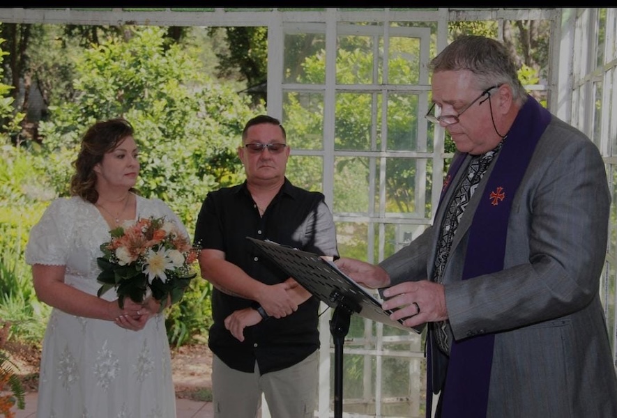 Wedding ceremony by Dr. Gerrit Rademeyer in Kommetjie