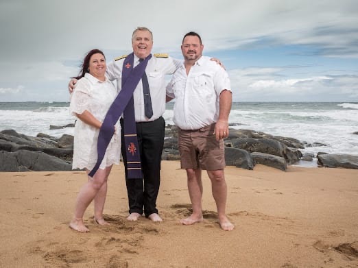Wedding ceremony by Dr. Gerrit Rademeyer in Kommetjie