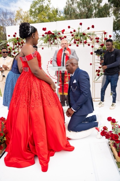 Wedding ceremony by Dr. Gerrit Rademeyer in Kommetjie